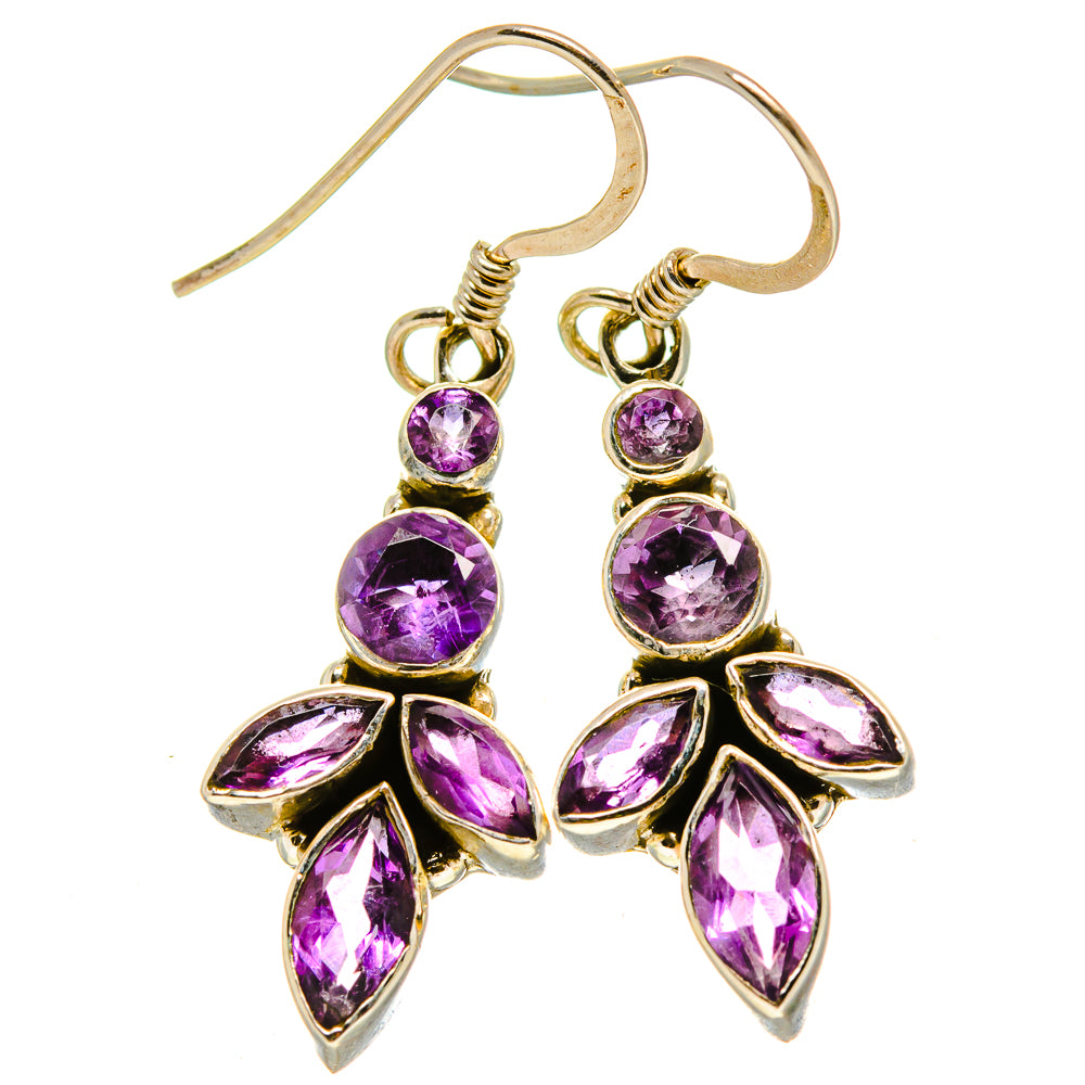Amethyst Earrings handcrafted by Ana Silver Co - EARR415037