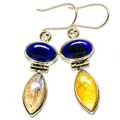 Labradorite Earrings handcrafted by Ana Silver Co - EARR415038