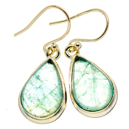 Green Fluorite Earrings handcrafted by Ana Silver Co - EARR415044