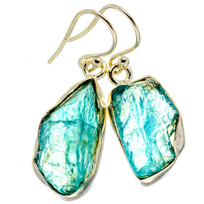 Blue Fluorite Earrings handcrafted by Ana Silver Co - EARR415048