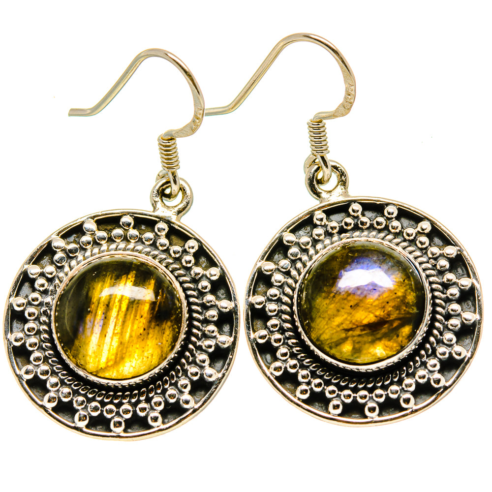 Labradorite Earrings handcrafted by Ana Silver Co - EARR415049