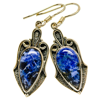 Sodalite Earrings handcrafted by Ana Silver Co - EARR415050