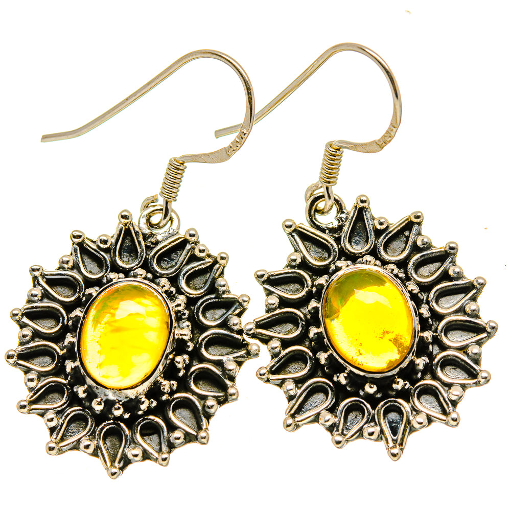 Ethiopian Opal Earrings handcrafted by Ana Silver Co - EARR415052