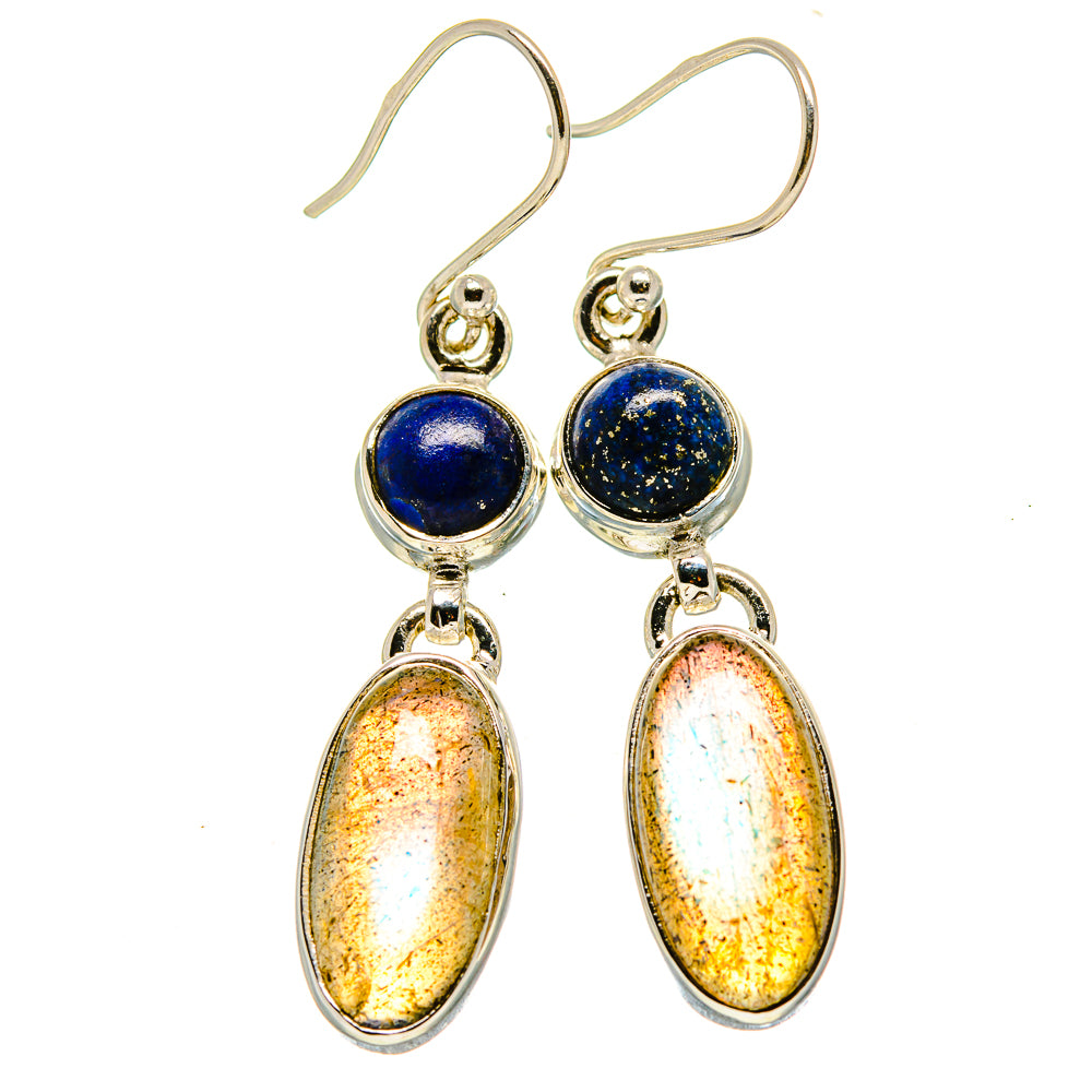 Labradorite Earrings handcrafted by Ana Silver Co - EARR415059