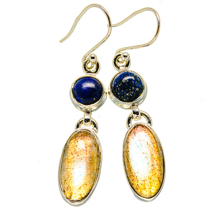 Labradorite Earrings handcrafted by Ana Silver Co - EARR415059