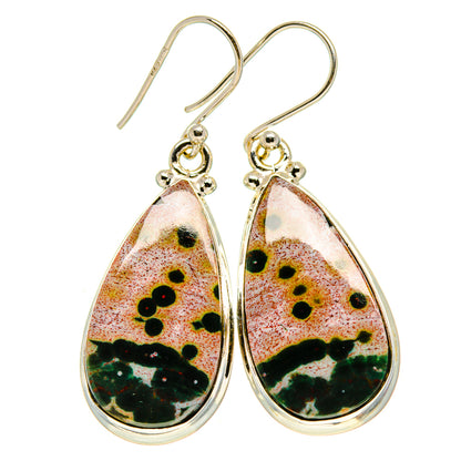Ocean Jasper Earrings handcrafted by Ana Silver Co - EARR415068