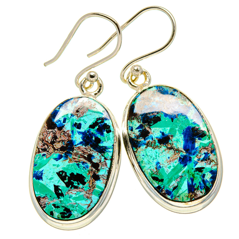 Chrysocolla Earrings handcrafted by Ana Silver Co - EARR415071