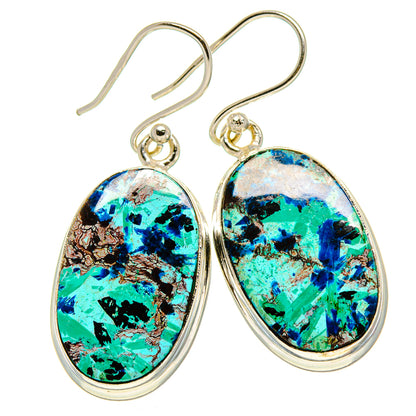 Chrysocolla Earrings handcrafted by Ana Silver Co - EARR415071