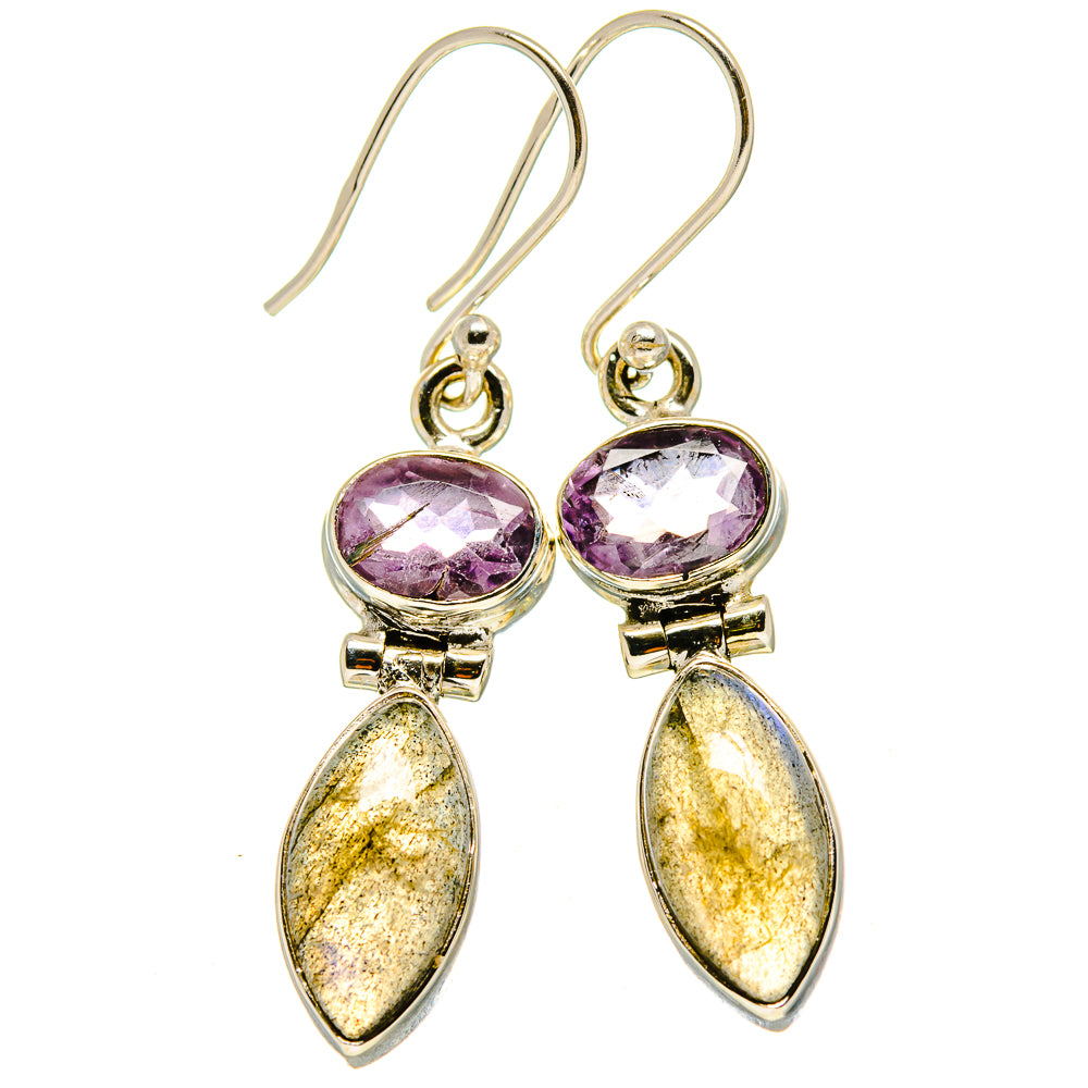 Labradorite Earrings handcrafted by Ana Silver Co - EARR415077