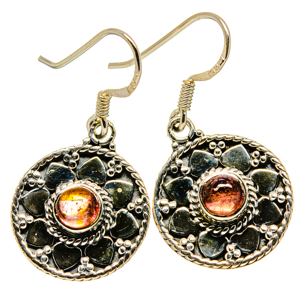 Pink Tourmaline Earrings handcrafted by Ana Silver Co - EARR415080
