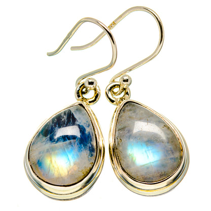 Rainbow Moonstone Earrings handcrafted by Ana Silver Co - EARR415082