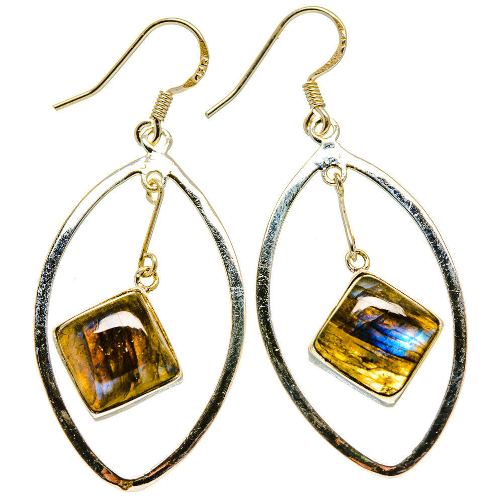Labradorite Earrings handcrafted by Ana Silver Co - EARR415089