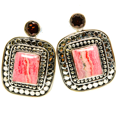 Rhodochrosite Earrings handcrafted by Ana Silver Co - EARR415097