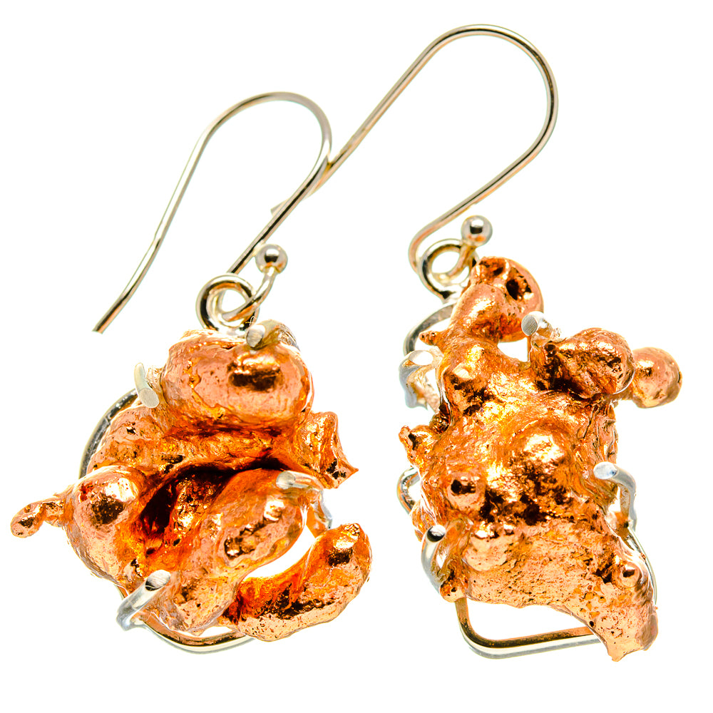 Splash Copper Earrings handcrafted by Ana Silver Co - EARR415098