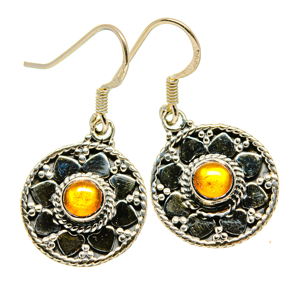 Citrine Earrings handcrafted by Ana Silver Co - EARR415113