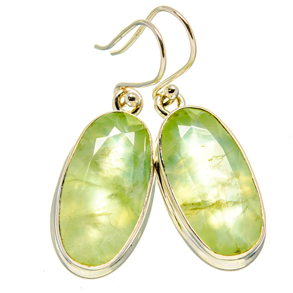 Prehnite Earrings handcrafted by Ana Silver Co - EARR415114
