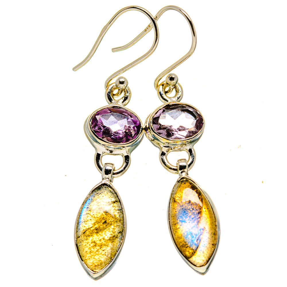 Labradorite Earrings handcrafted by Ana Silver Co - EARR415116