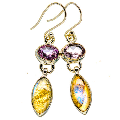 Labradorite Earrings handcrafted by Ana Silver Co - EARR415116