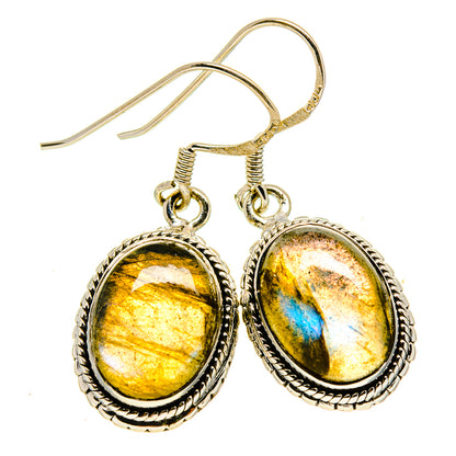 Labradorite Earrings handcrafted by Ana Silver Co - EARR415120