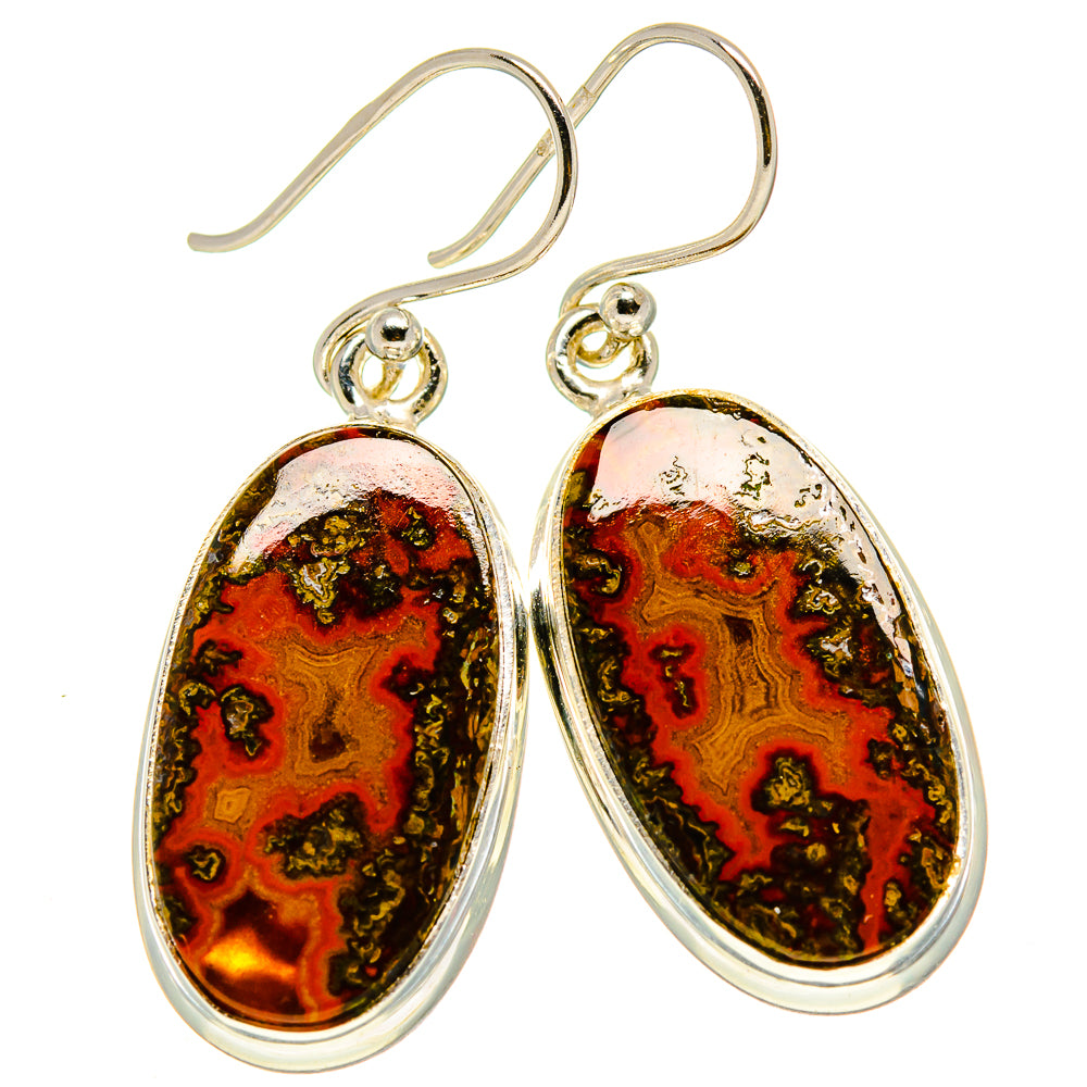 Moroccan Agate Earrings handcrafted by Ana Silver Co - EARR415127