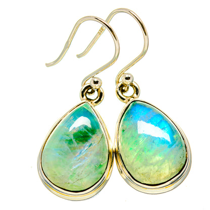 Green Moonstone Earrings handcrafted by Ana Silver Co - EARR415138