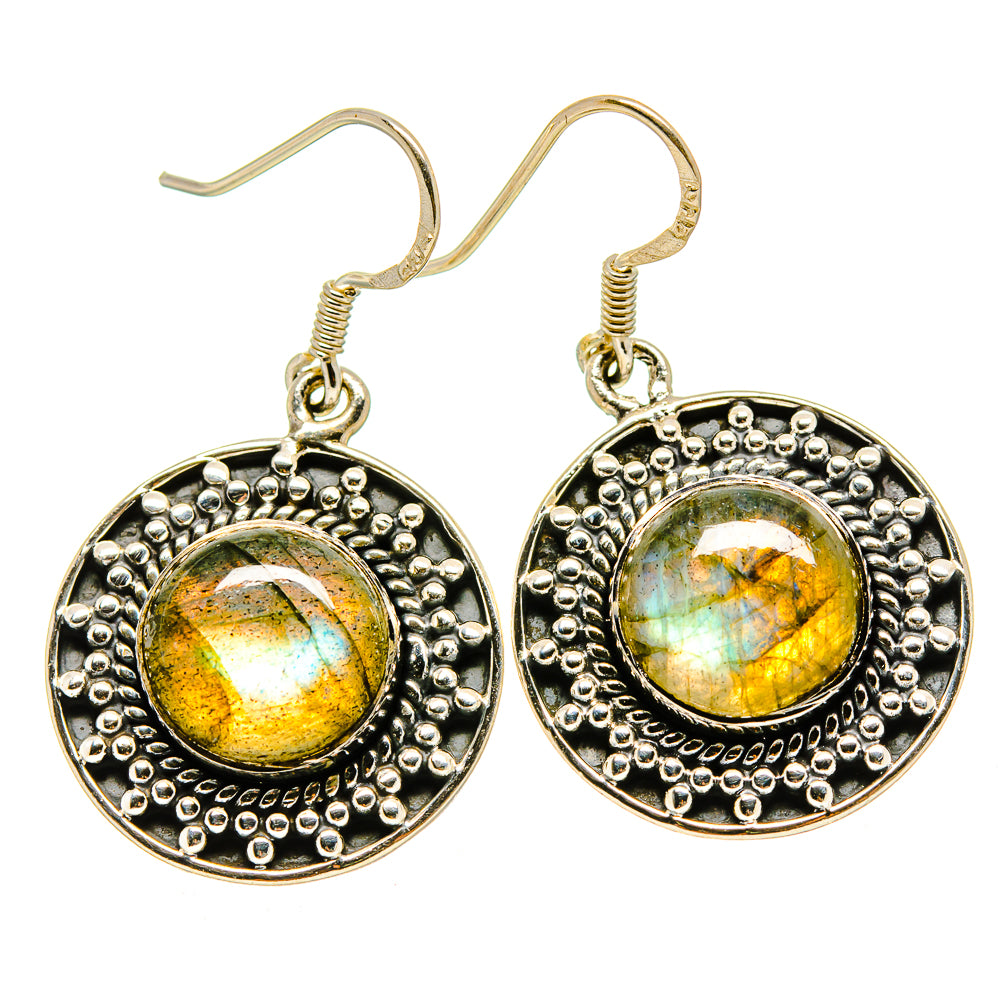 Labradorite Earrings handcrafted by Ana Silver Co - EARR415145