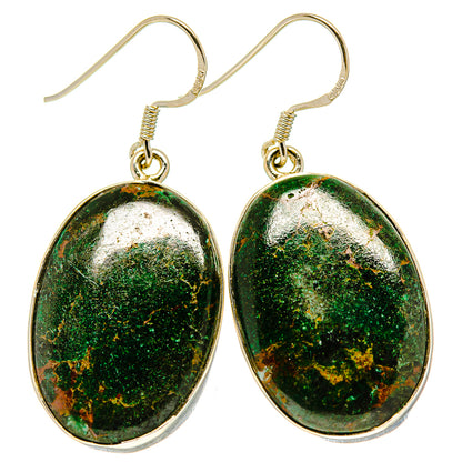 Chrysocolla Earrings handcrafted by Ana Silver Co - EARR415160