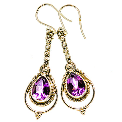 Amethyst Earrings handcrafted by Ana Silver Co - EARR415164