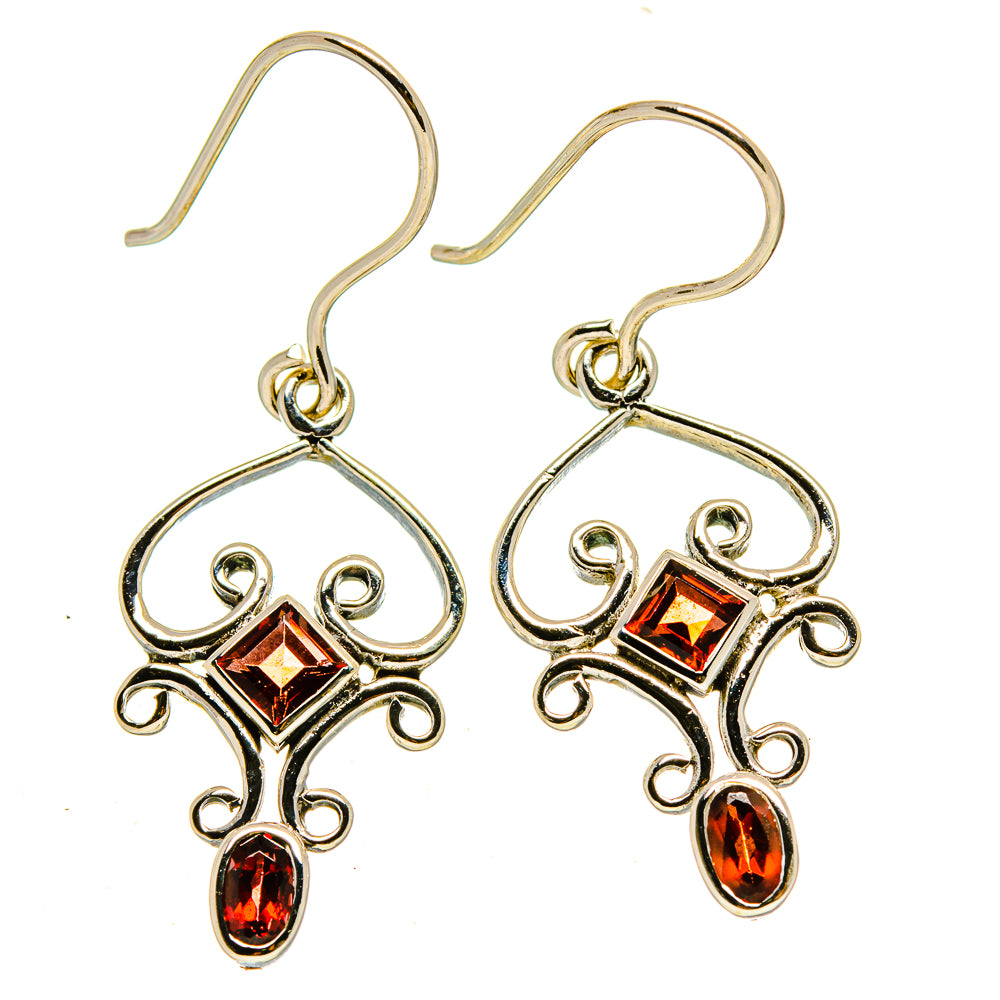 Garnet Earrings handcrafted by Ana Silver Co - EARR415165