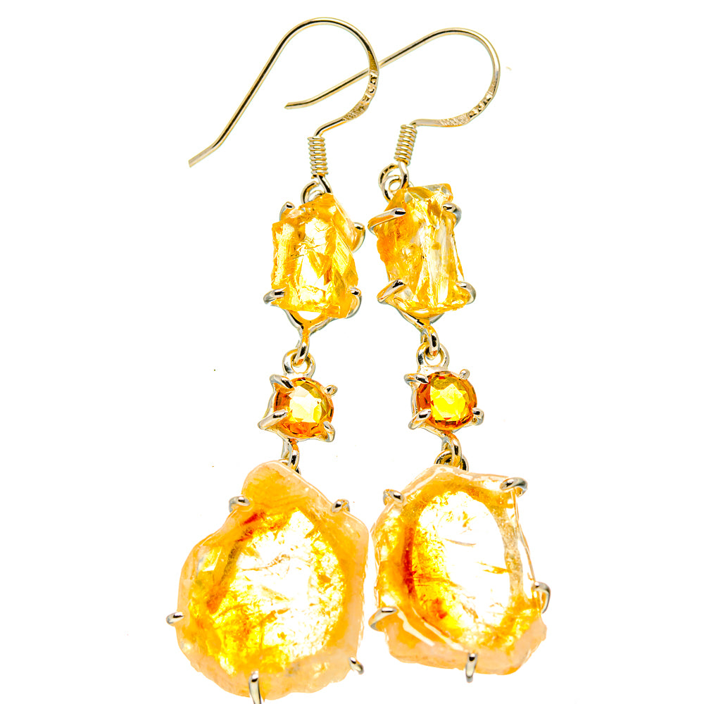 Citrine Earrings handcrafted by Ana Silver Co - EARR415174