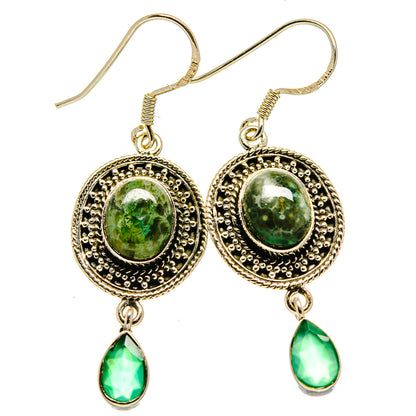 Ocean Jasper Earrings handcrafted by Ana Silver Co - EARR415178