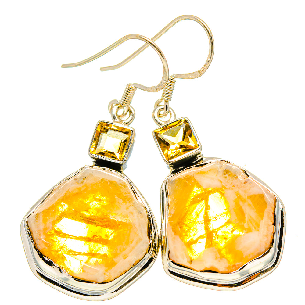 Citrine Earrings handcrafted by Ana Silver Co - EARR415182
