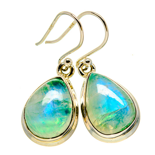 Green Moonstone Earrings handcrafted by Ana Silver Co - EARR415185