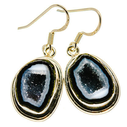 Coconut Geode Druzy Earrings handcrafted by Ana Silver Co - EARR415210