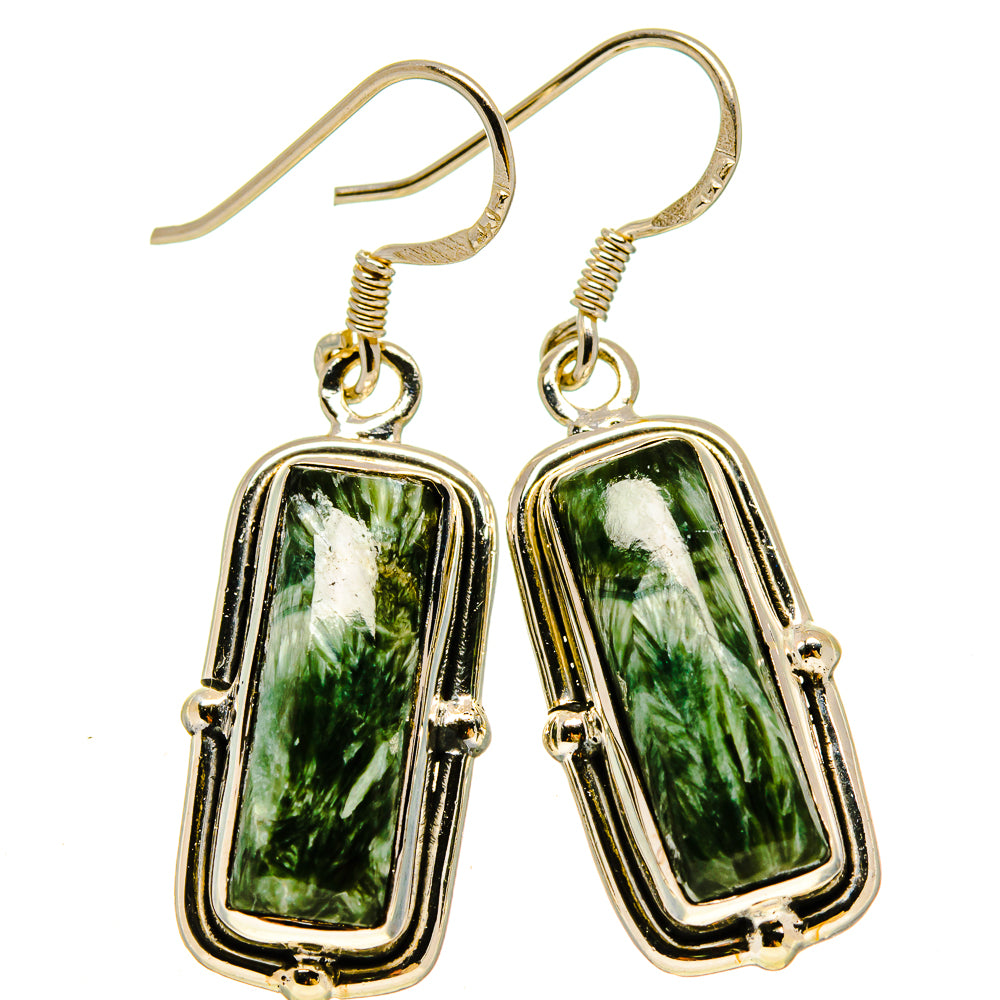 Seraphinite Earrings handcrafted by Ana Silver Co - EARR415212