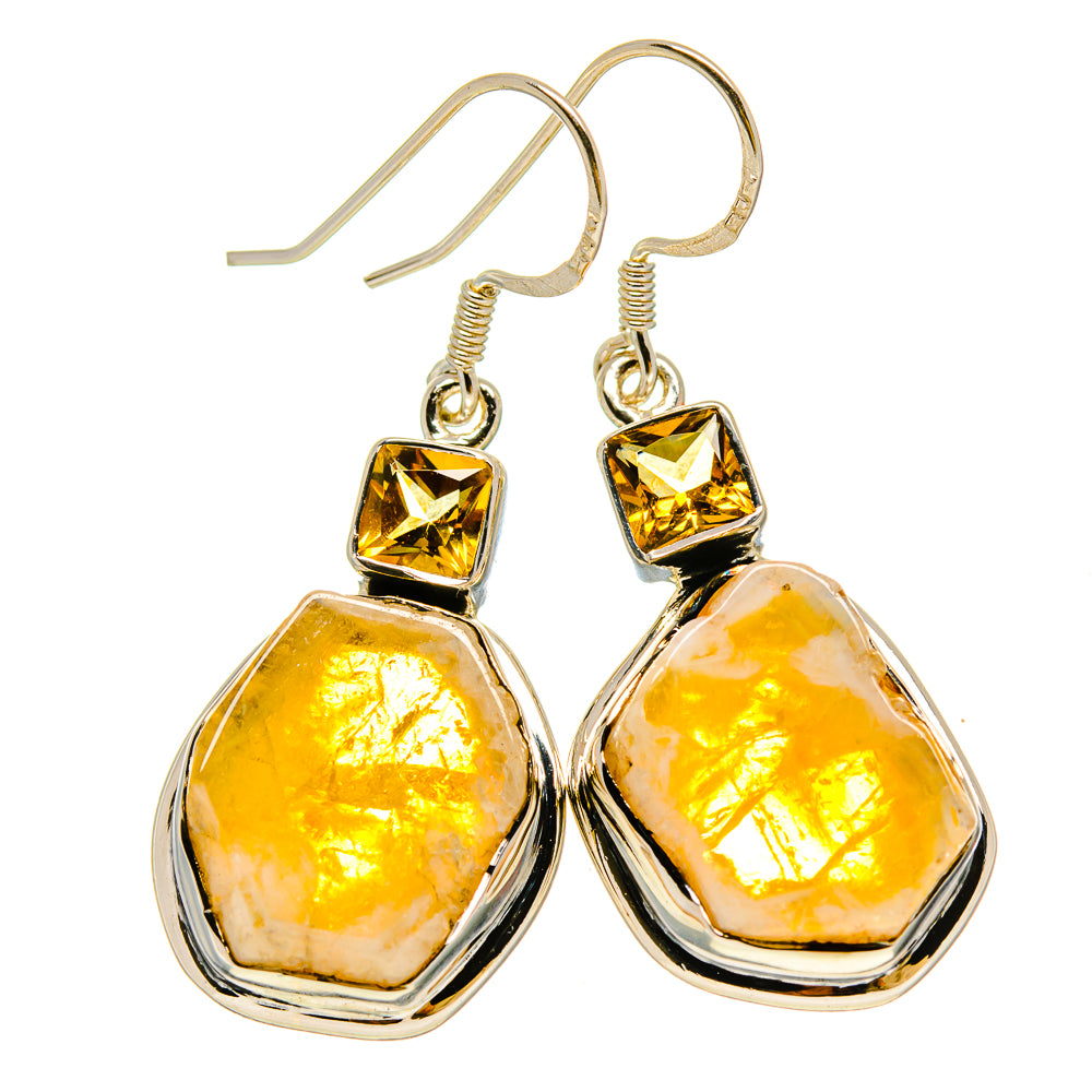 Citrine Earrings handcrafted by Ana Silver Co - EARR415224