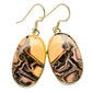 Peanut Wood Jasper Earrings handcrafted by Ana Silver Co - EARR415239