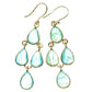 Aquamarine Earrings handcrafted by Ana Silver Co - EARR415241