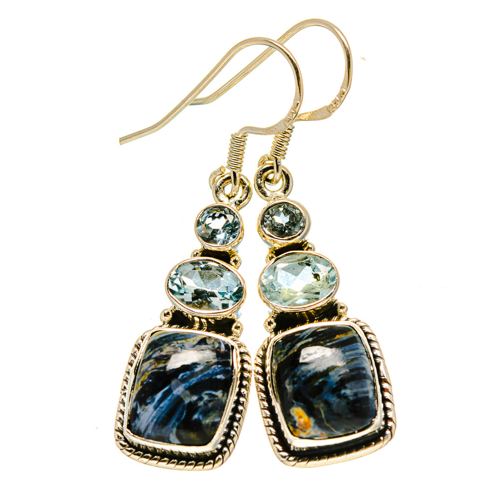 Pietersite Earrings handcrafted by Ana Silver Co - EARR415247