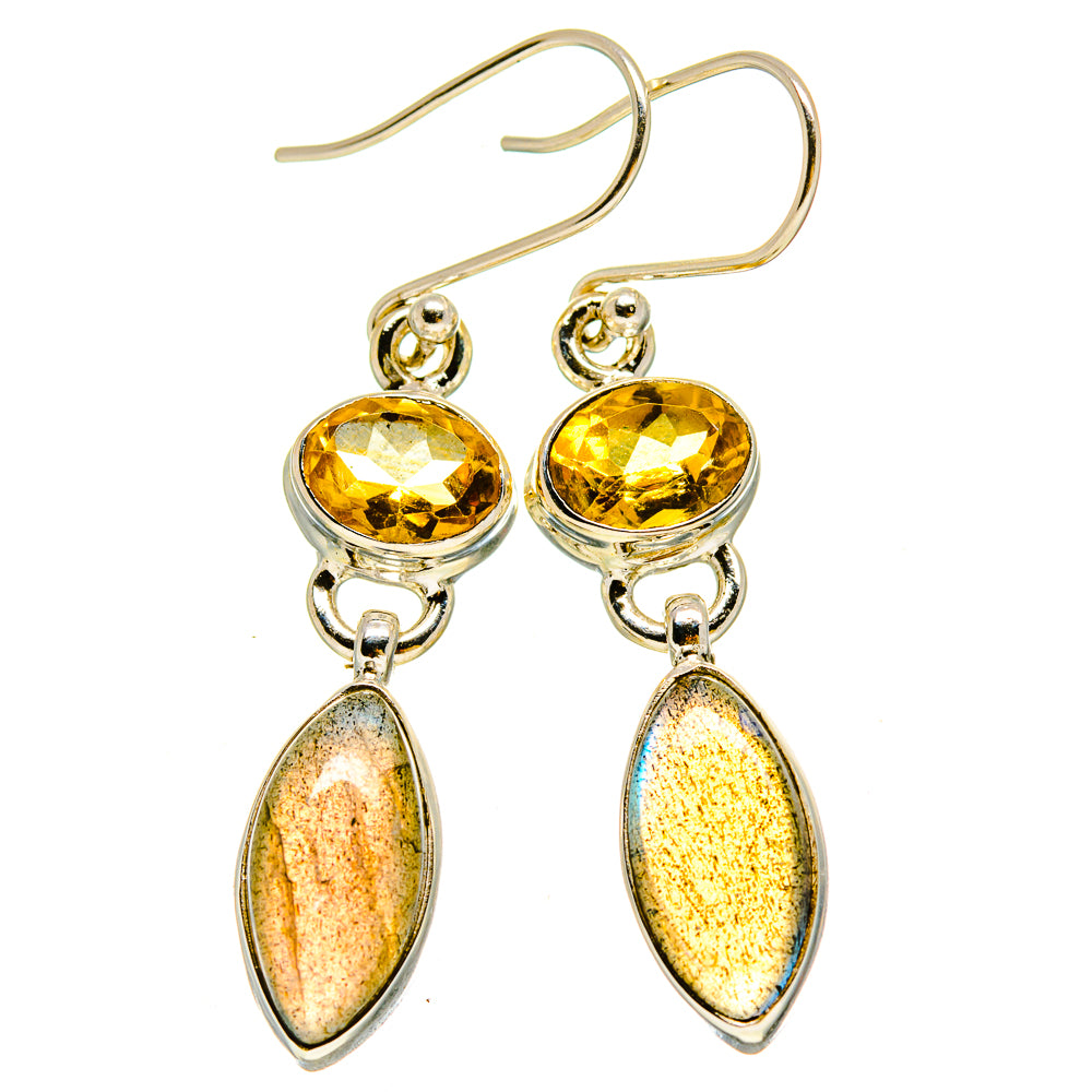 Labradorite Earrings handcrafted by Ana Silver Co - EARR415271