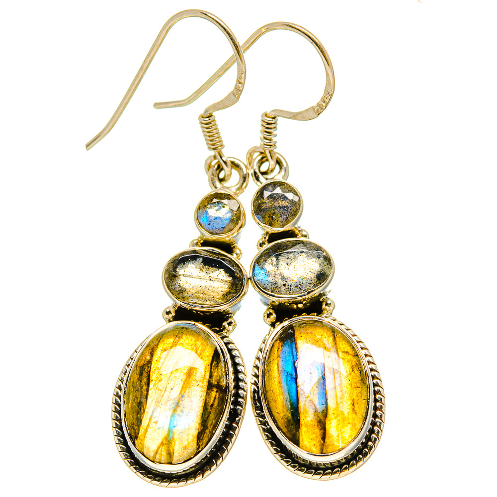 Labradorite Earrings handcrafted by Ana Silver Co - EARR415291