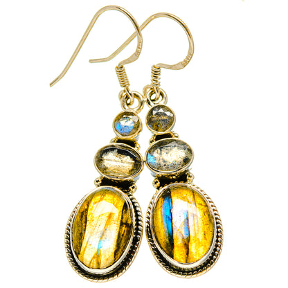 Labradorite Earrings handcrafted by Ana Silver Co - EARR415291
