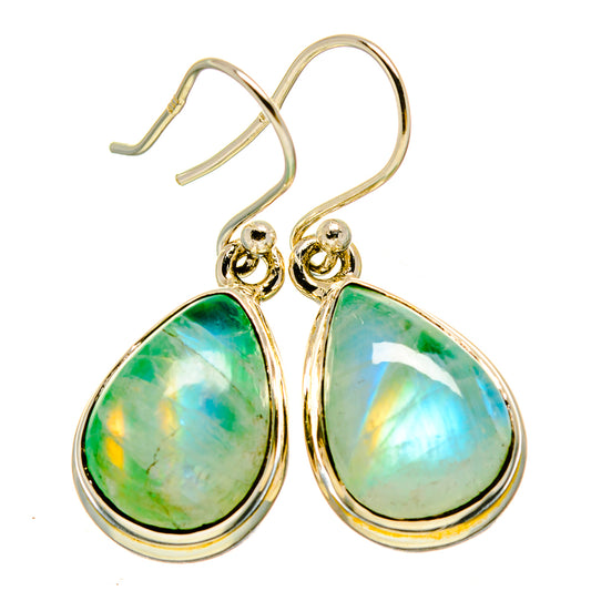 Green Moonstone Earrings handcrafted by Ana Silver Co - EARR415302