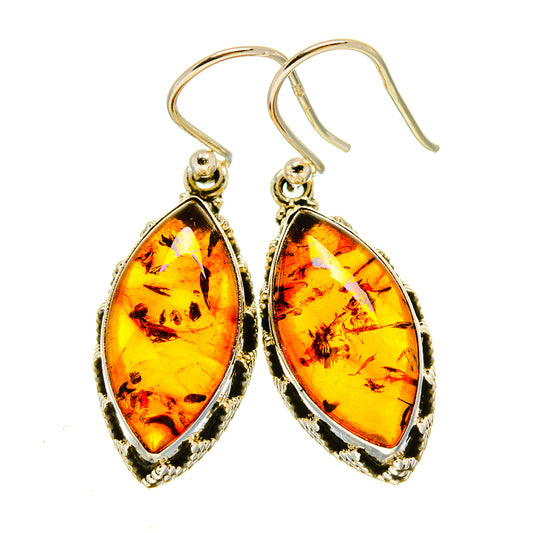 Baltic Amber Earrings handcrafted by Ana Silver Co - EARR415328
