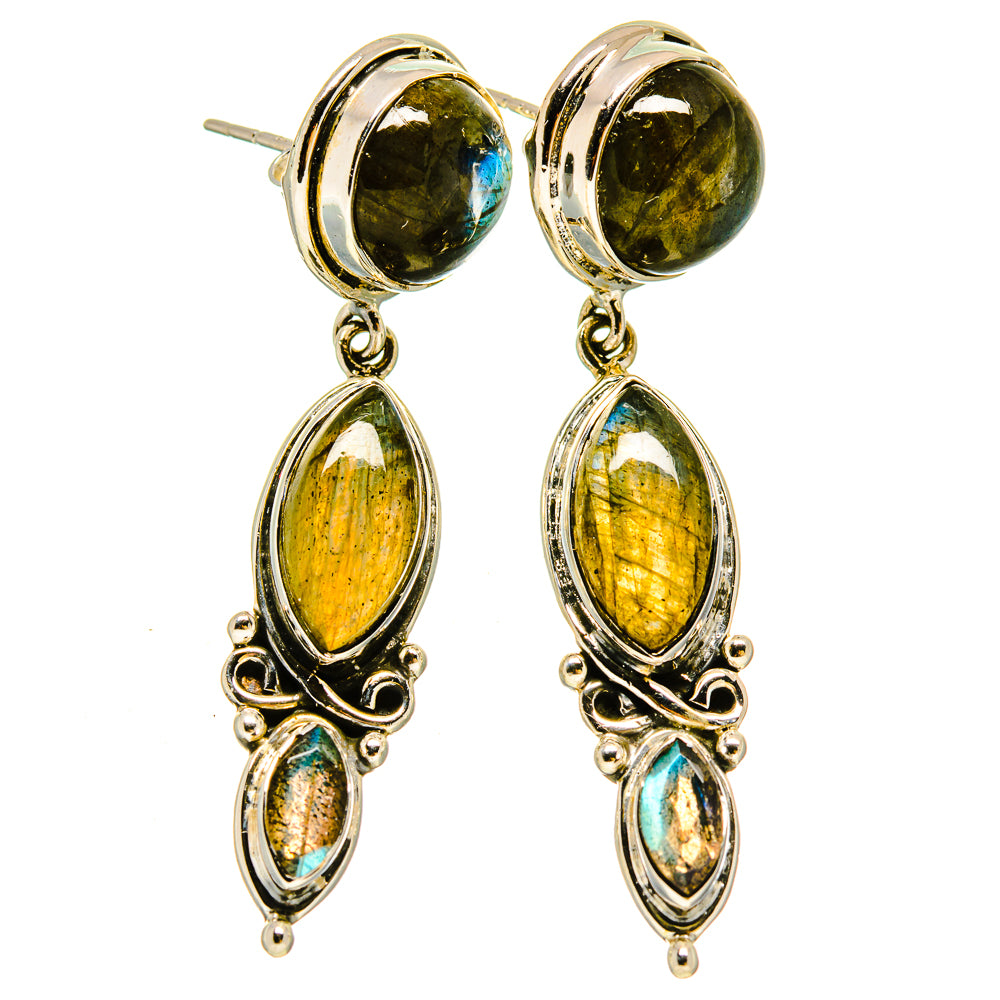 Labradorite Earrings handcrafted by Ana Silver Co - EARR415339