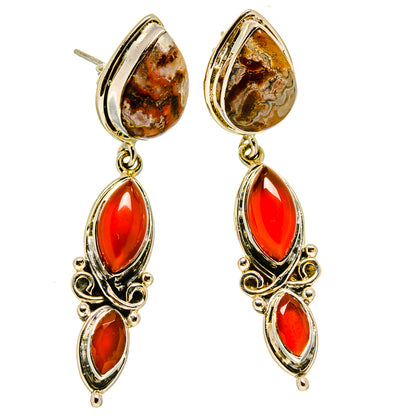 Ocean Jasper Earrings handcrafted by Ana Silver Co - EARR415340