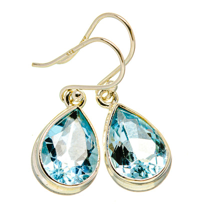 Blue Topaz Earrings handcrafted by Ana Silver Co - EARR415347