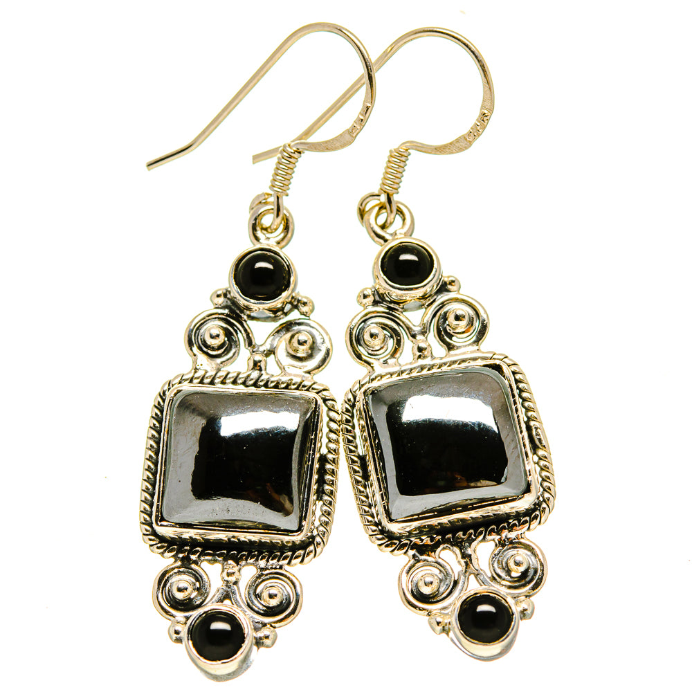 Hematite Earrings handcrafted by Ana Silver Co - EARR415362