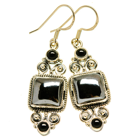 Hematite Earrings handcrafted by Ana Silver Co - EARR415362