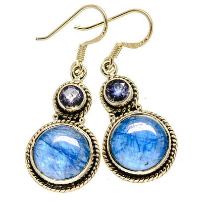 Kyanite Earrings handcrafted by Ana Silver Co - EARR415368